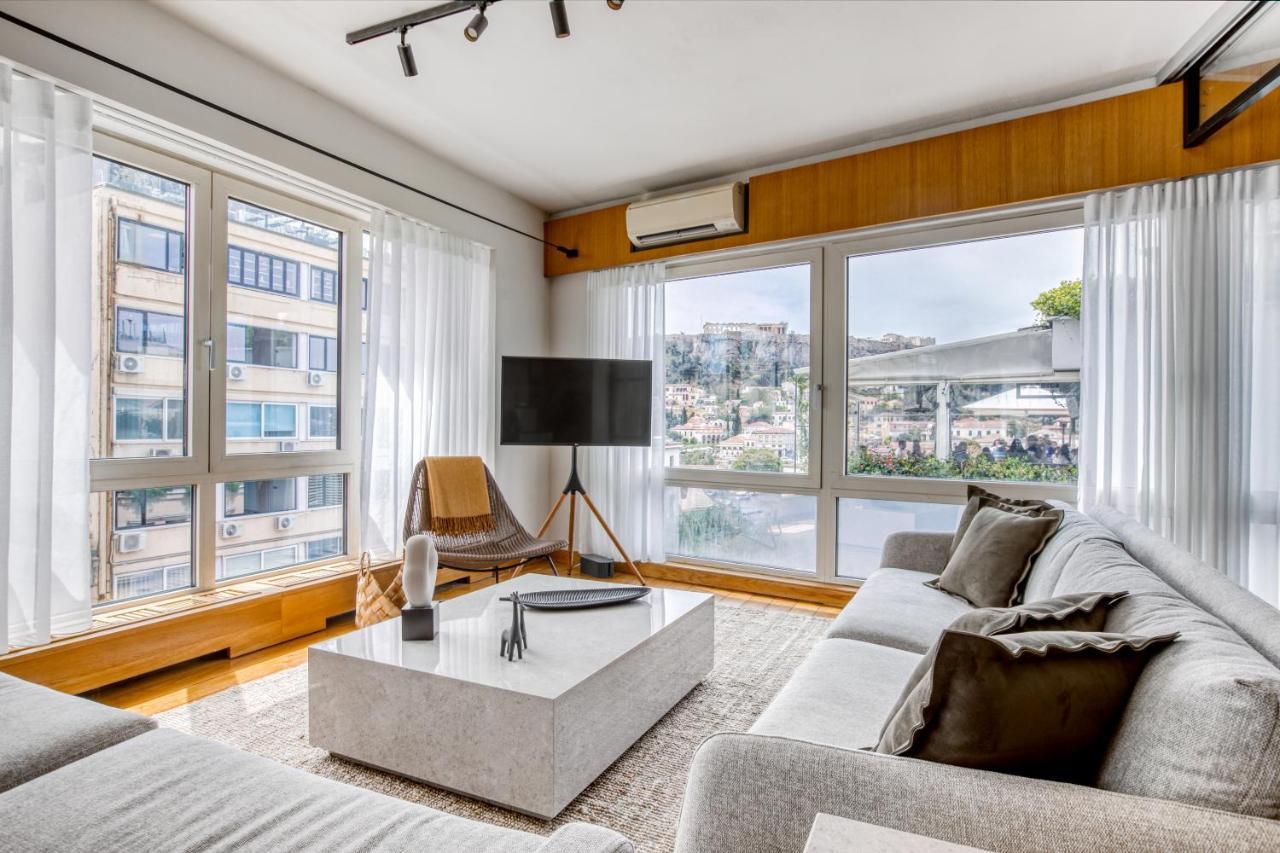 Sunny Luxury Loft,Stunning Acropolis View, Jacuzzi Apartman Athén Kültér fotó