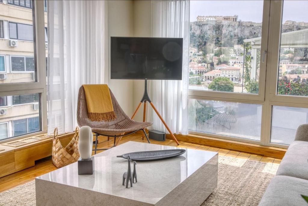Sunny Luxury Loft,Stunning Acropolis View, Jacuzzi Apartman Athén Kültér fotó