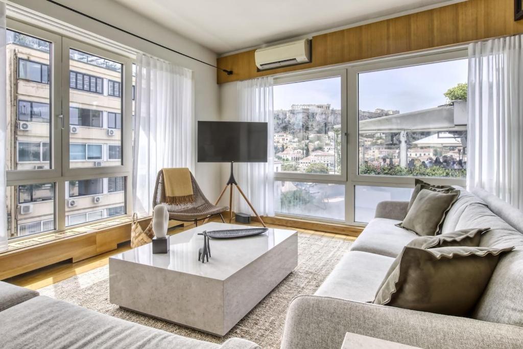 Sunny Luxury Loft,Stunning Acropolis View, Jacuzzi Apartman Athén Kültér fotó